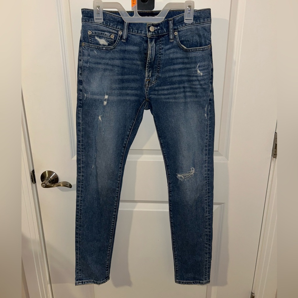 Abercrombie & Fitch Washed Blue Denim Jeans